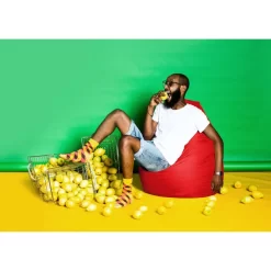 Pouf Poire Brava -Meubles Pour Enfants sitzsack bean bag brava xl flachgewebe rot 5056316