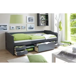Lit Avec Rangements Marlies -Meubles Pour Enfants sofabett marlies kiefer massiv grau 445111