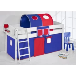 Lit Mezzanine Ida Colours -Meubles Pour Enfants spielbett ida 4105 blau rot 942390