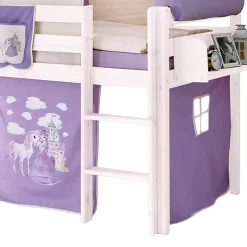 Lit Ludique Kasper II -Meubles Pour Enfants spielbett kasper ii kiefer massiv lila 289225