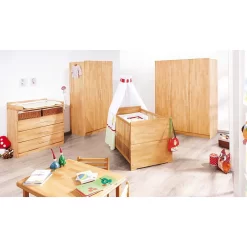 Pinolino Commode à Langer Naturea Large -Meubles Pour Enfants wickelkommode natura buche massiv geoelt 251057